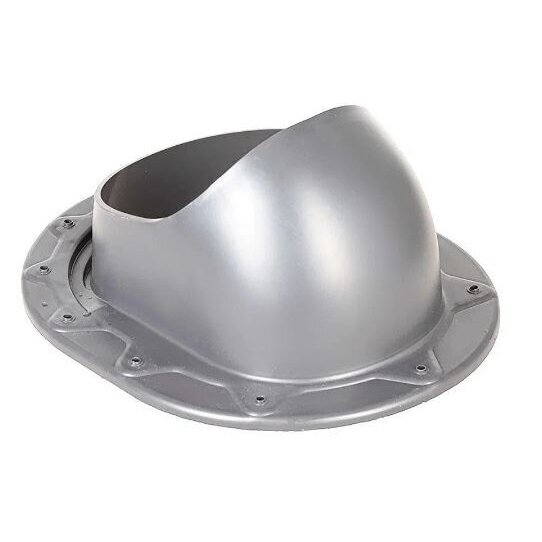 Ventilācijas izvada stiprinājums dakstiņu jumta segumam | 330×265 mm | ABS | sudrabains Ventilācijas izvada stiprinājums dakstiņu jumta segumam | 330×265 mm | ABS | sudrabains
