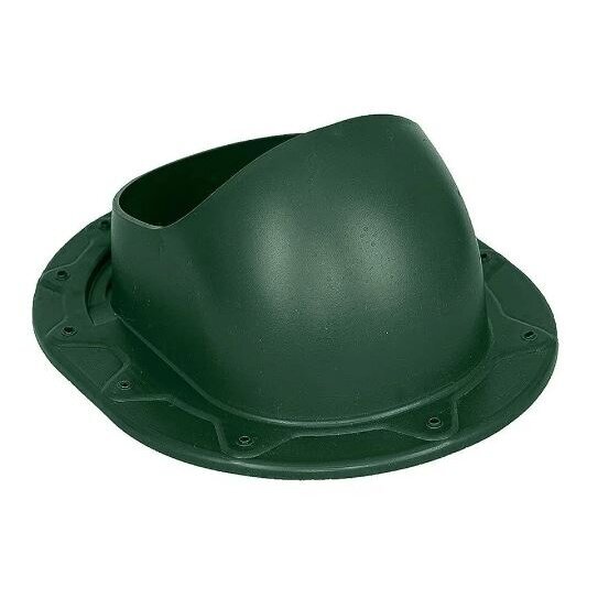 Ventilation outlet flashing for tile roofing | 330×265 mm | ABS | green