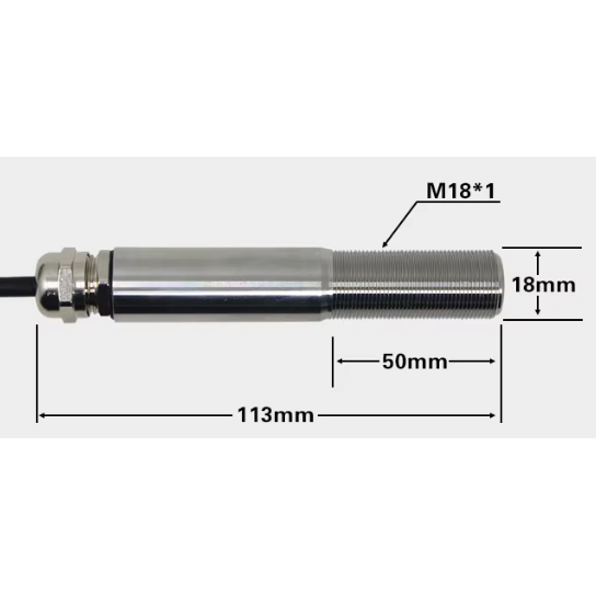 Бесконтактный инфракрасный (ИК) датчик температуры | 0–500 °C | M18 | 113mm | 10–24 В DC | 4–20мА | нержавеющая сталь 1 Бесконтактный инфракрасный (ИК) датчик температуры | 0–500 °C | M18 | 113mm | 10–24 В DC | 4–20мА | нержавеющая сталь 1