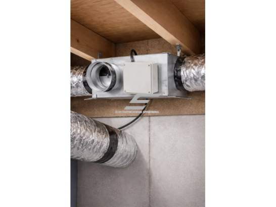 Kanalinis išcentrinis ventiliatorius žemo profilio korpuse | D150 | 534 m³/h | 95 W | 230 V | 452 Pa | 361×180×373 mm | cinkuotas plienas | ESLP12881 3 Kanalinis išcentrinis ventiliatorius žemo profilio korpuse | D150 | 534 m³/h | 95 W | 230 V | 452 Pa | 361×180×373 mm | cinkuotas plienas | ESLP12881 3