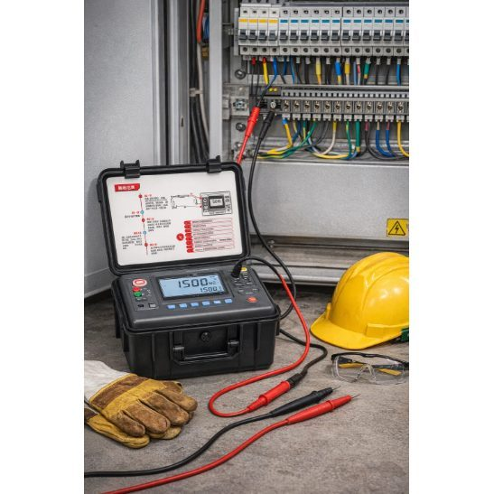 Isolatsioonitakistuse mõõtja (Megomeeter) | 0.01 MΩ–10 TΩ | 100–5000 V | LCD ekraan | AC/DC pinge, voolu ja mahtuvuse mõõtmine 4 Isolatsioonitakistuse mõõtja (Megomeeter) | 0.01 MΩ–10 TΩ | 100–5000 V | LCD ekraan | AC/DC pinge, voolu ja mahtuvuse mõõtmine 4