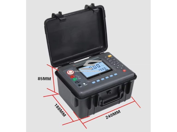 Izoliacijos varžos matuoklis (megometras) | 0.01 MΩ–10 TΩ | 100-5000 V | LCD ekranas | AC/DC įtampos, srovės ir talpos matavimas 3