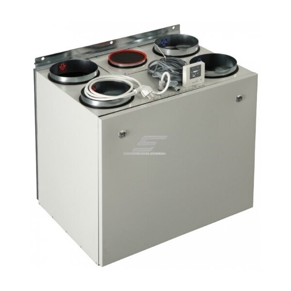 Rekuperaator elektrilise soojendiga | ruumide ventilatsiooniks | 40–250 m² | 300 m³/h | 1~230V
