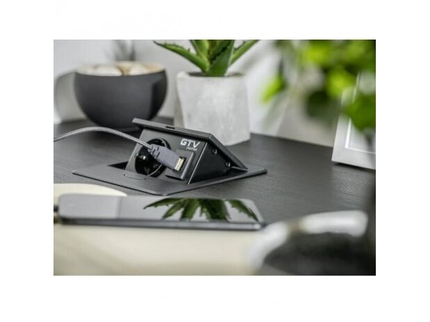 Kištukinių lizdų blokas | montuojamas į baldus | užsidarantis | 1xSchuko | 2xUSB-A | 135x135x109mm | 1,5m kabelis | sidabrinis | AE-PB1SAVA-53 | 5902801349713 2 Kištukinių lizdų blokas | montuojamas į baldus | užsidarantis | 1xSchuko | 2xUSB-A | 135x135x109mm | 1,5m kabelis | sidabrinis | AE-PB1SAVA-53 | 5902801349713 2