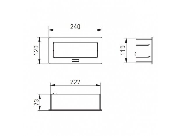 Kištukinių lizdų blokas | montuojamas į baldus | užsidarantis | 2xSchuko | 2xUSB-A | 240x120x73mm | 1,5m kabelis | baltas | AE-PBSUC2GS-10 | 5902801252259 1 Kištukinių lizdų blokas | montuojamas į baldus | užsidarantis | 2xSchuko | 2xUSB-A | 240x120x73mm | 1,5m kabelis | baltas | AE-PBSUC2GS-10 | 5902801252259 1
