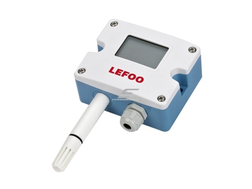Temperatūros ir drėgmės keitiklis su LCD | 0–100 % RH | 4–20 mA / 0–10 V / RS485 Modbus | 15–35 V DC / 24 V AC | IP65 | LEFOO LFH10 Temperatūros ir drėgmės keitiklis su LCD | 0–100 % RH | 4–20 mA / 0–10 V / RS485 Modbus | 15–35 V DC / 24 V AC | IP65 | LEFOO LFH10