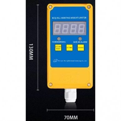 Lifting equipment | crane load limiter with weight sensor | up to 10T | 380V | 130x70mm | yellow 2 Lifting equipment | crane load limiter with weight sensor | up to 10T | 380V | 130x70mm | yellow 2