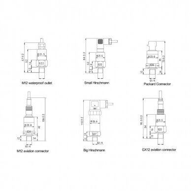 Keraamiline rõhuandur anduriga -100kPa–6MPa | 0–60MPa | IP54/65 6 Keraamiline rõhuandur anduriga -100kPa–6MPa | 0–60MPa | IP54/65 6