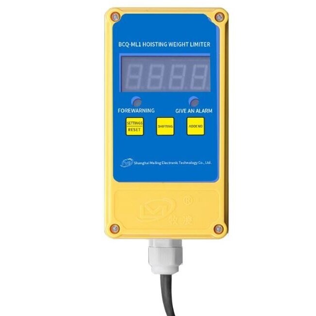 Lifting equipment | crane load limiter with weight sensor | up to 10T | 380V | 130x70mm | yellow Lifting equipment | crane load limiter with weight sensor | up to 10T | 380V | 130x70mm | yellow