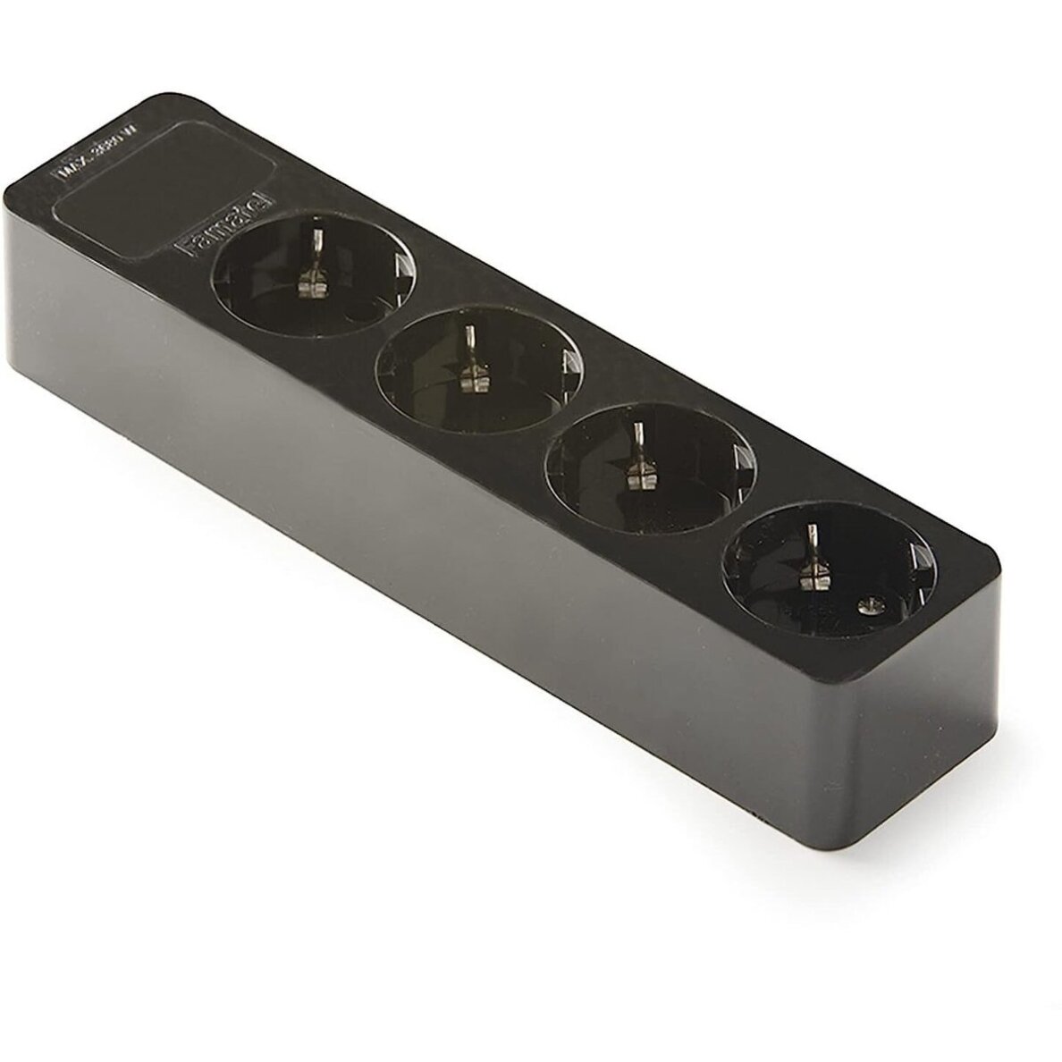 Blok gniazd | 4xSchuko | 16A | 250V | 3680W | z uziemieniem | odporny na promieniowanie UV | czarny | FAMATEL | 2524-N