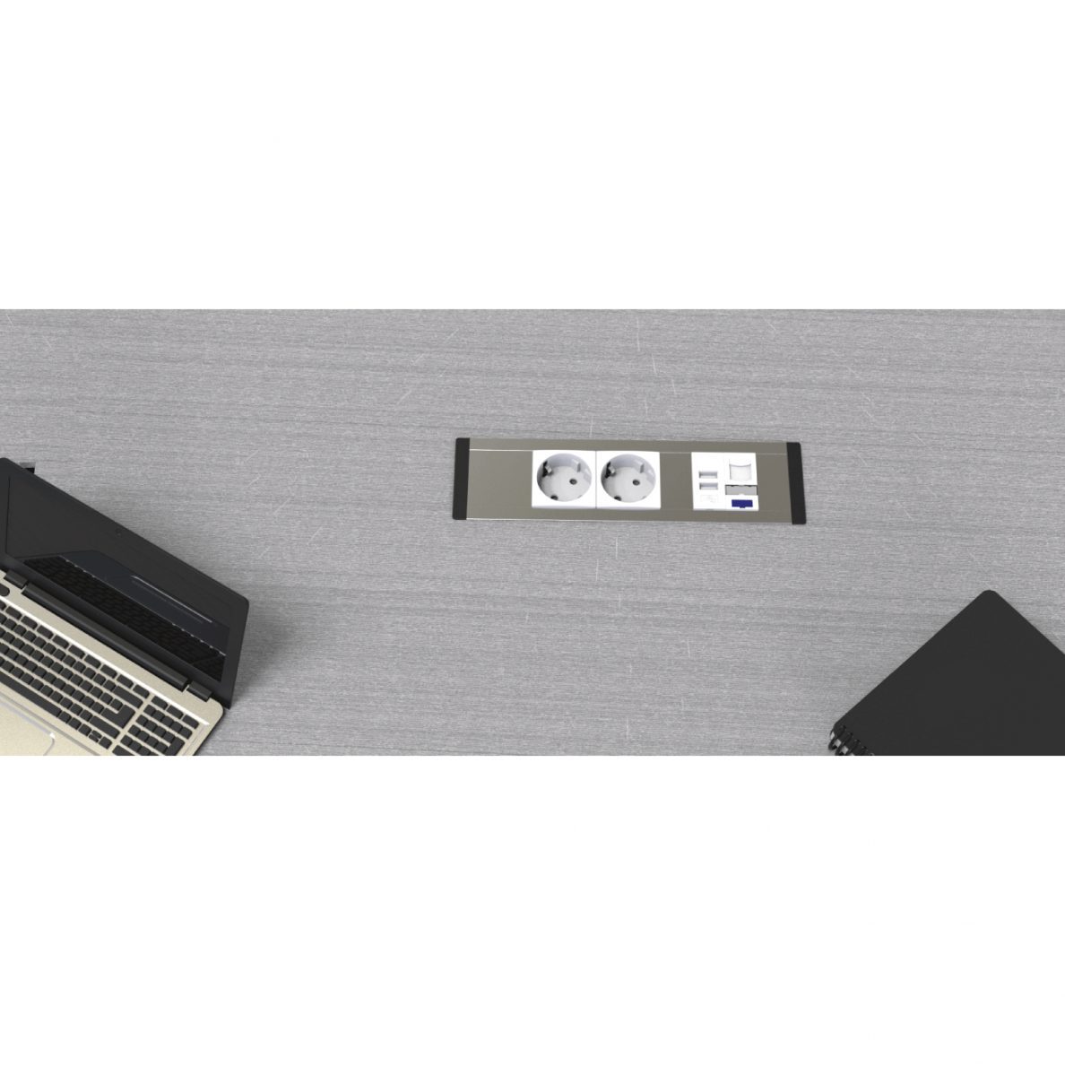 Socket box | for furniture installation | 12+2 modules (22.5mm) | TEM 3 Socket box | for furniture installation | 12+2 modules (22.5mm) | TEM 3