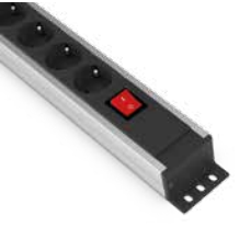 Surface-mounted socket block | 7xschuko | with switch | TEM Surface-mounted socket block | 7xschuko | with switch | TEM