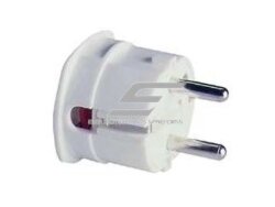 Kištukas | schuko | nešiojamas | ant laido | su įžeminimu | 16A | 250V | kampinis | baltas | Protec | 05100166 | 4016705101665