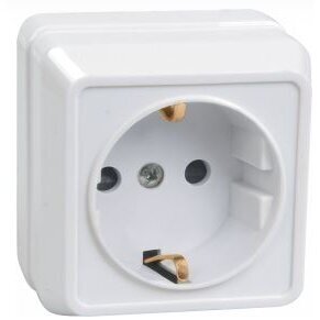 Socket outlet | 1-gang | with earthing | 16A | surface-mounted | IP20 | white | Oktava | ERO11-K01-16-DC | 4606056210361 Socket outlet | 1-gang | with earthing | 16A | surface-mounted | IP20 | white | Oktava | ERO11-K01-16-DC | 4606056210361