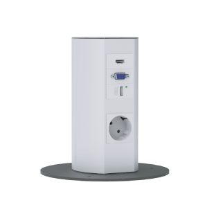 Socket block | surface-mounted | 2xSchuko | 2xUSB | 2xVGA | 2xHDMI | TEM Socket block | surface-mounted | 2xSchuko | 2xUSB | 2xVGA | 2xHDMI | TEM
