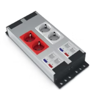 Socket block | surface mounted | 2xschuko | 2xUPS | 2xCat6 | 2xCat3 | TEM Socket block | surface mounted | 2xschuko | 2xUPS | 2xCat6 | 2xCat3 | TEM