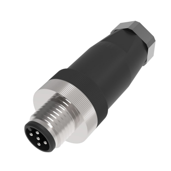 Штекер (male) | разъём | для датчика | M12 | 5-контактный | 4A | 250VAC/DC | прямой | IP67