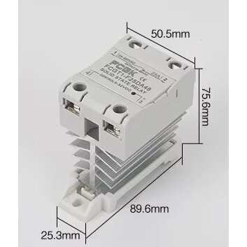 Tööstuslik tahkise keha pooljuht SSR elektrooniline lülitusrelee DC-DC | DIN-rööbastele | 1F | 25A | 5-200VDC | 3-32VDC Tööstuslik tahkise keha pooljuht SSR elektrooniline lülitusrelee DC-DC | DIN-rööbastele | 1F | 25A | 5-200VDC | 3-32VDC