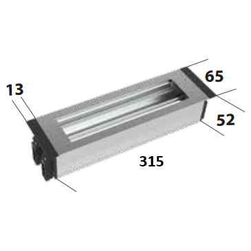 Socket box | for furniture installation | 12+2 modules (22.5mm) | TEM 1 Socket box | for furniture installation | 12+2 modules (22.5mm) | TEM 1
