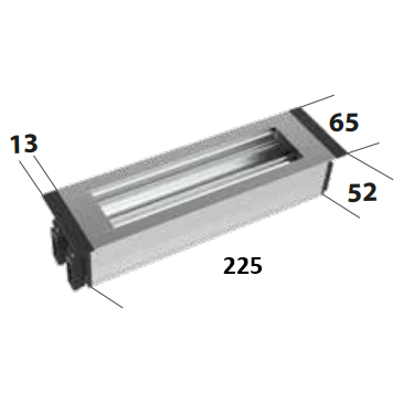 Socket box | for furniture installation | 8+2 modules (22.5mm) | TEM 1 Socket box | for furniture installation | 8+2 modules (22.5mm) | TEM 1