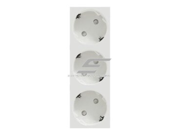 Modulinis kištukinis lizdas | su įžeminimu | įmontuojamas | 3xSchuko | 16A | 135x45x39,4mm | IP21D | baltas | Schneider Electric | Unica | NU307618 1 Modulinis kištukinis lizdas | su įžeminimu | įmontuojamas | 3xSchuko | 16A | 135x45x39,4mm | IP21D | baltas | Schneider Electric | Unica | NU307618 1
