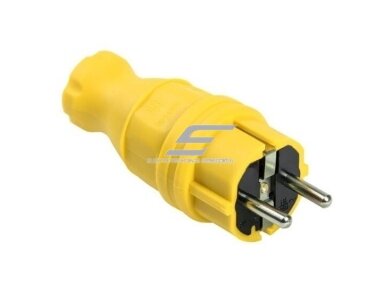 Kištukas 2+PE PVC TIESUS SU ĮŽEMINIMU IP44 Kištukas 2+PE PVC TIESUS SU ĮŽEMINIMU IP44