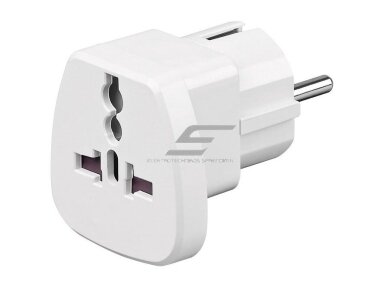 Kištukas | adapteris | perėjimas | iš EURO Schuko į ENG | baltas | IP20 | 2742 Kištukas | adapteris | perėjimas | iš EURO Schuko į ENG | baltas | IP20 | 2742