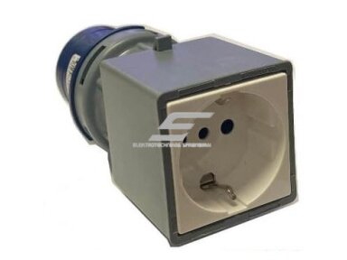 Kištukas | adapteris | perėjimas | iš 230V 3P 16A 6h į 230V 16A schuko | IP20 | FAMATEL | 13910 Kištukas | adapteris | perėjimas | iš 230V 3P 16A 6h į 230V 16A schuko | IP20 | FAMATEL | 13910