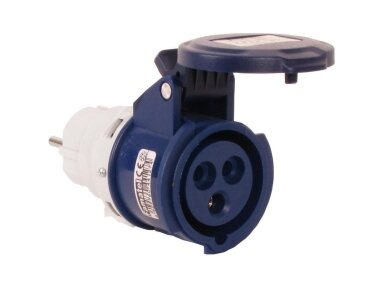 Kištukas | adapteris | perėjimas | iš schuko 230V į 230V 3P 16A | 6h | IP40 | FAMATEL | 13912 Kištukas | adapteris | perėjimas | iš schuko 230V į 230V 3P 16A | 6h | IP40 | FAMATEL | 13912