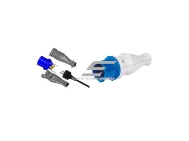 Kištukas (adapteris) perėjimas į shuko kištuką iš 230V į 230V 16A 8051093576974 Kištukas (adapteris) perėjimas į shuko kištuką iš 230V į 230V 16A 8051093576974