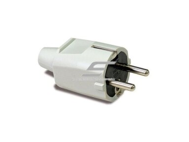 Kištukas | schuko | nešiojamas | ant laido | su įžeminimu | 16A | 230V | 2P+E | tiesus | gumuotas | baltas | IP44 | FAMATEL | 1105-B Kištukas | schuko | nešiojamas | ant laido | su įžeminimu | 16A | 230V | 2P+E | tiesus | gumuotas | baltas | IP44 | FAMATEL | 1105-B
