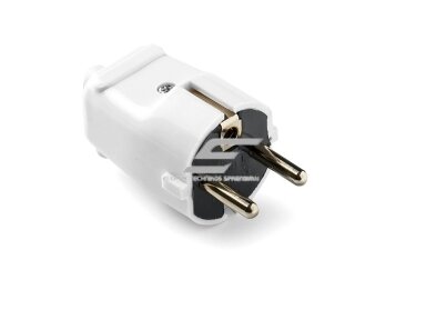 Kištukas | schuko | nešiojamas | ant laido | su įžeminimu | 16A | 250V | 2P+E | tiesus | baltas | IP20 | FAMATEL | 1101 Kištukas | schuko | nešiojamas | ant laido | su įžeminimu | 16A | 250V | 2P+E | tiesus | baltas | IP20 | FAMATEL | 1101