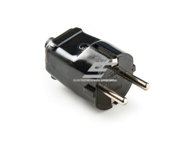 Kištukas | schuko | nešiojamas | ant laido | su įžeminimu | 16A | 250V | 2P+E | tiesus | juodas | IP20 | FAMATEL | 1101-N Kištukas | schuko | nešiojamas | ant laido | su įžeminimu | 16A | 250V | 2P+E | tiesus | juodas | IP20 | FAMATEL | 1101-N