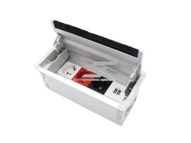 Modulinis kištukinis lizdas | su įžeminimu | įmontuojamas | 1xSchuko | 16A | 45x45mm | baltas | ESP16-02-03 Modulinis kištukinis lizdas | su įžeminimu | įmontuojamas | 1xSchuko | 16A | 45x45mm | baltas | ESP16-02-03