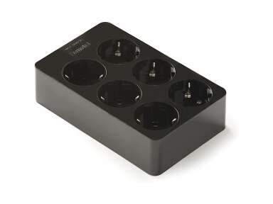 Kištukinis lizdas | 6xSchuko | 16A | 250V | 3680W | su įžeminimu | atsparus UV | juodas | FAMATEL | 2506-N Kištukinis lizdas | 6xSchuko | 16A | 250V | 3680W | su įžeminimu | atsparus UV | juodas | FAMATEL | 2506-N