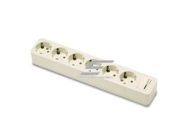 Kištukinis lizdas | 6xSchuko | 16A | 250V | 3680W | su įžeminimu ir jungikliu | atsparus UV | baltas | FAMATEL | 2508 | 8429760421221 Kištukinis lizdas | 6xSchuko | 16A | 250V | 3680W | su įžeminimu ir jungikliu | atsparus UV | baltas | FAMATEL | 2508 | 8429760421221