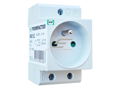 Modulinis kištukinis lizdas montuojamas ant DIN | 16A | 230V | schuko | baltas | IP20 | Promfactor Baltic | RMD162 | 4772151000456 Modulinis kištukinis lizdas montuojamas ant DIN | 16A | 230V | schuko | baltas | IP20 | Promfactor Baltic | RMD162 | 4772151000456