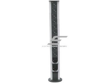 Modulinis kištukinių lizdų | jungčių blokas | kolona | montuojamas ant paviršiaus | 24 mod. | 810x100mm | pilkas | ESP04-24-01 Modulinis kištukinių lizdų | jungčių blokas | kolona | montuojamas ant paviršiaus | 24 mod. | 810x100mm | pilkas | ESP04-24-01