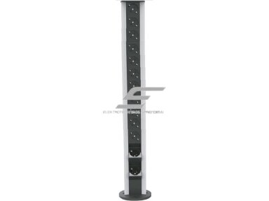 Modulinis kištukinių lizdų | jungčių blokas | kolona | montuojamas ant paviršiaus | 26 mod. | 860x100mm | pilkas | ESP04-26-01 Modulinis kištukinių lizdų | jungčių blokas | kolona | montuojamas ant paviršiaus | 26 mod. | 860x100mm | pilkas | ESP04-26-01
