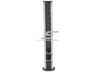 Modulinis kištukinių lizdų | jungčių blokas | kolona | montuojamas ant paviršiaus | 22 mod. | 760x100mm | pilkas | ESP04-22-01 Modulinis kištukinių lizdų | jungčių blokas | kolona | montuojamas ant paviršiaus | 22 mod. | 760x100mm | pilkas | ESP04-22-01