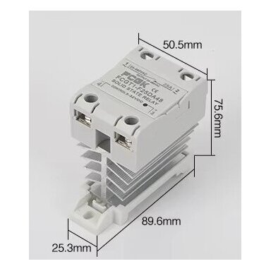 Industrial Solid State Semiconductor SSR Electronic Switching Relay DC-AC | DIN rail | 1-Phase | 10A | 24-480VAC | 3-32VDC Industrial Solid State Semiconductor SSR Electronic Switching Relay DC-AC | DIN rail | 1-Phase | 10A | 24-480VAC | 3-32VDC