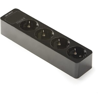 Socket outlet | 4xSchuko | 16A | 250V | 3680W | with grounding | UV-resistant | black | FAMATEL | 2524-N Socket outlet | 4xSchuko | 16A | 250V | 3680W | with grounding | UV-resistant | black | FAMATEL | 2524-N