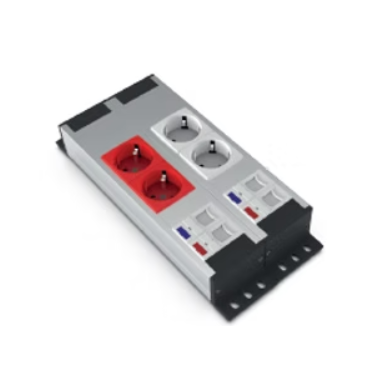 Socket block | surface mounted | 2xschuko | 2xUPS | 2xCat6 | 2xCat3 | TEM Socket block | surface mounted | 2xschuko | 2xUPS | 2xCat6 | 2xCat3 | TEM
