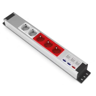 Socket block | surface mounted | 2xschuko | 3xUPS | 2xCat6 | 1xCat3 | TEM Socket block | surface mounted | 2xschuko | 3xUPS | 2xCat6 | 1xCat3 | TEM