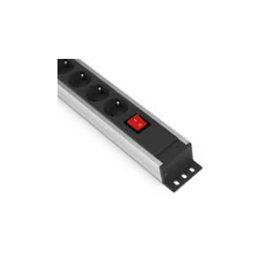 Surface-mounted socket block | 7xschuko | with switch | TEM Surface-mounted socket block | 7xschuko | with switch | TEM