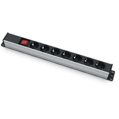 Surface-mounted socket block | 7xSchuko | with switch | TEM Surface-mounted socket block | 7xSchuko | with switch | TEM