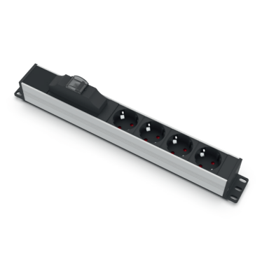 Surface-mounted socket block | 4xschuko | with automatic circuit breaker 16A B | TEM Surface-mounted socket block | 4xschuko | with automatic circuit breaker 16A B | TEM