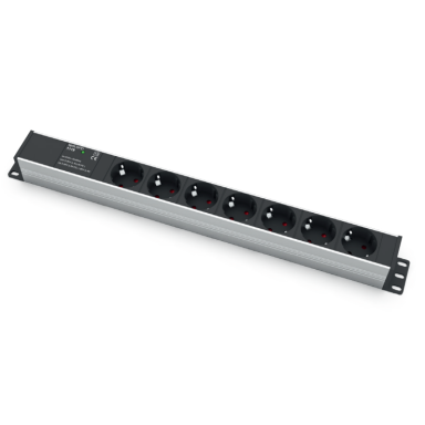 Surface-mounted socket block | 7xschuko | with surge protection | TEM Surface-mounted socket block | 7xschuko | with surge protection | TEM