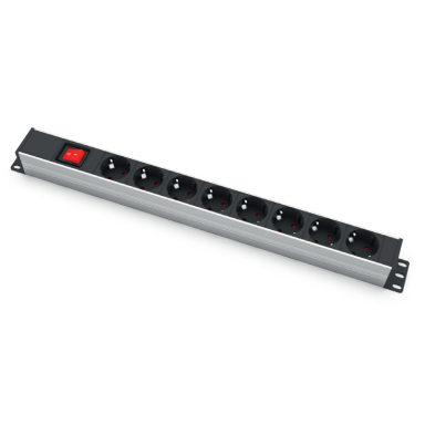 Surface-mounted socket block | 8xSchuko | with switch | TEM Surface-mounted socket block | 8xSchuko | with switch | TEM