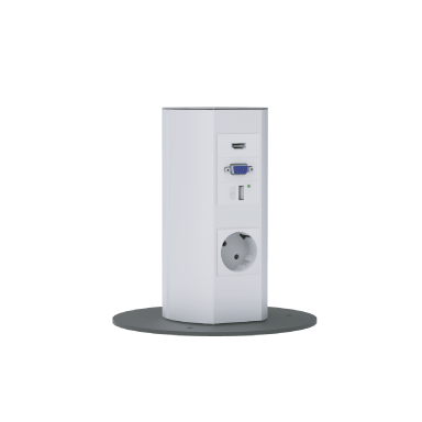 Socket block | surface-mounted | 2xSchuko | 2xUSB | 2xVGA | 2xHDMI | TEM Socket block | surface-mounted | 2xSchuko | 2xUSB | 2xVGA | 2xHDMI | TEM